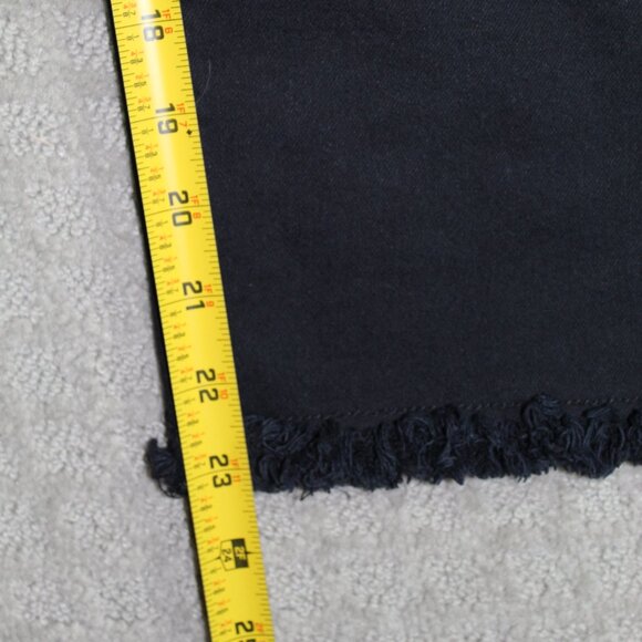 C est 1946 Denim Women's Sz 10 Black Raw Hem Jeans - Picture 6 of 6